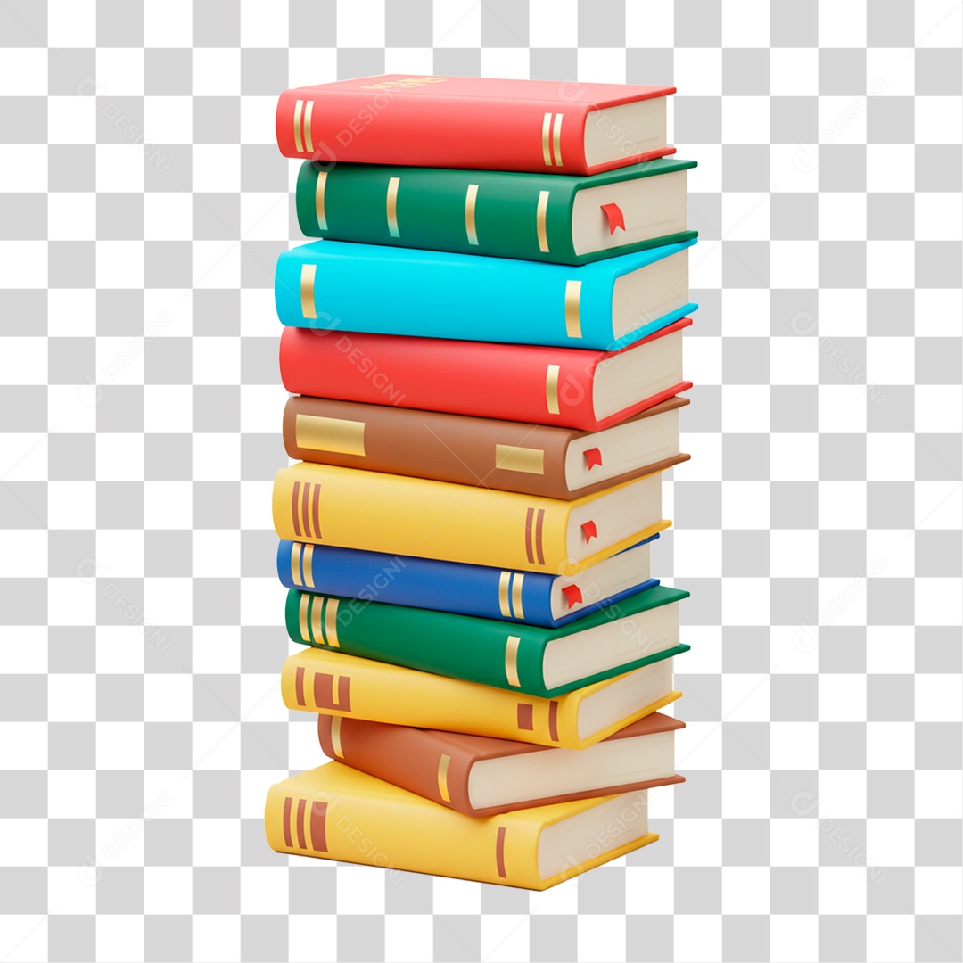 Pilha de Livros PNG Transparente