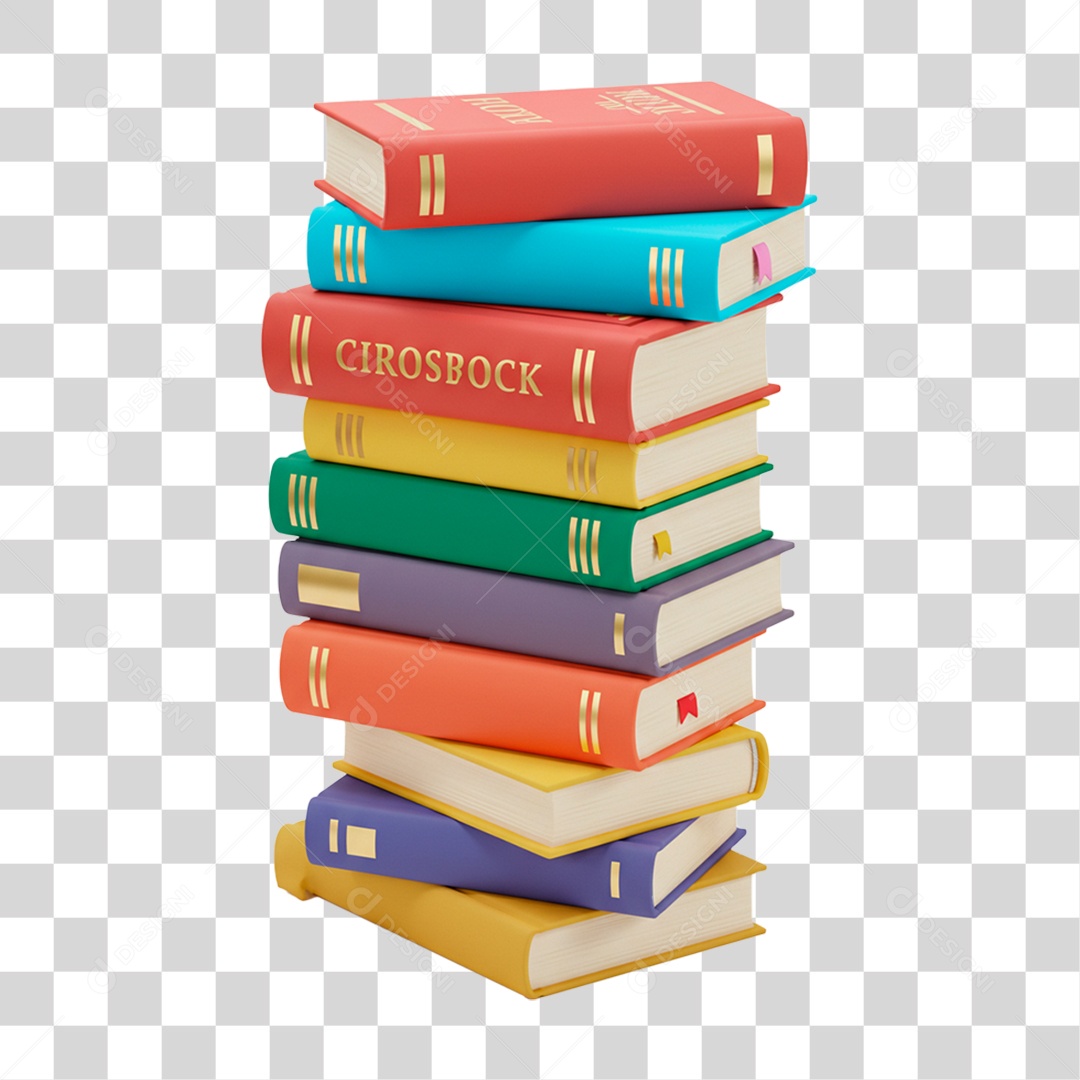 Pilha de Livros PNG Transparente