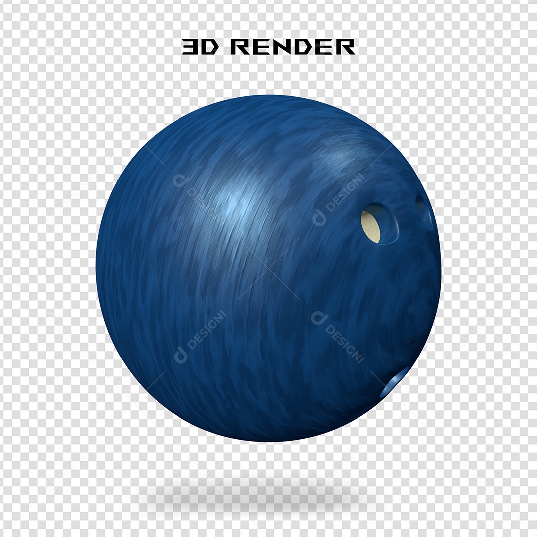 Elemento 3D Bola de Boliche  Para Composição PSD