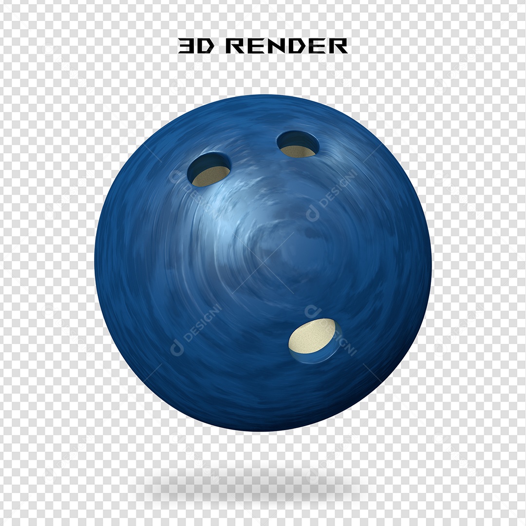 Elemento 3D Bola de Boliche  Para Composição PSD