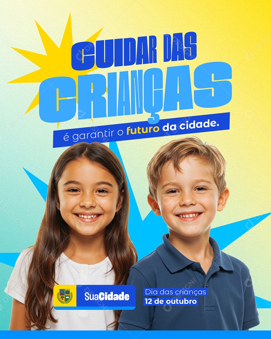 Prefeitura Dia das Crianças 12 de Outubro Social Media PSD Editável