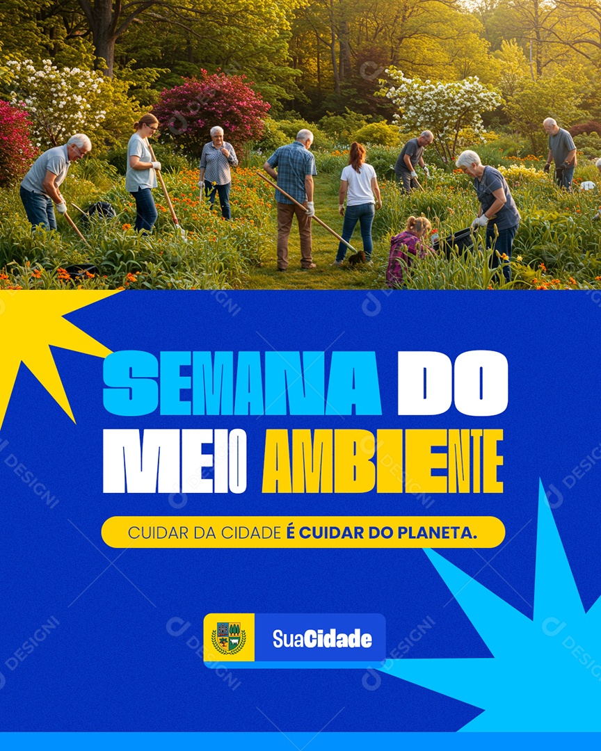 Prefeitura Semana do Meio Ambiente Social Media PSD Editável