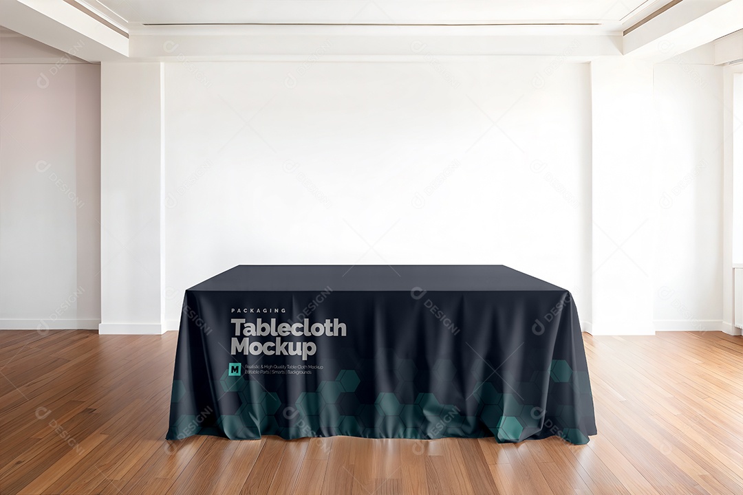 Mockup de Toalha Para Mesa PSD Editável