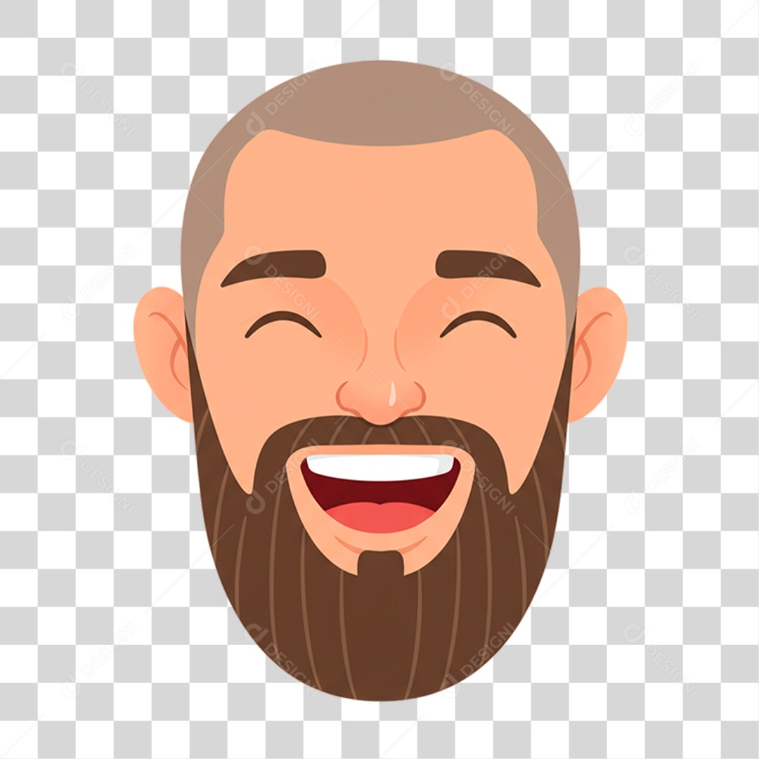 Caricatura Homem Feliz PNG Transparente