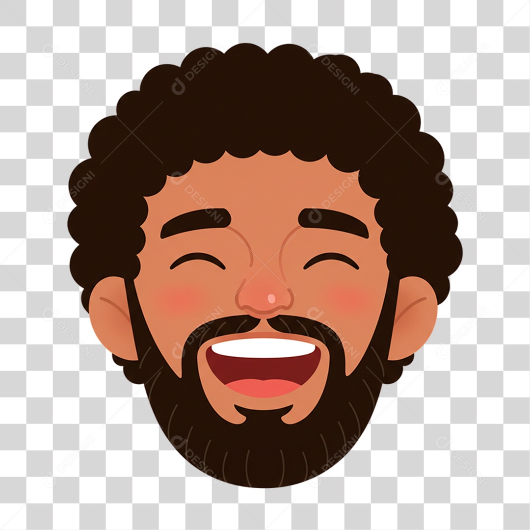 Caricatura Homem Feliz PNG Transparente