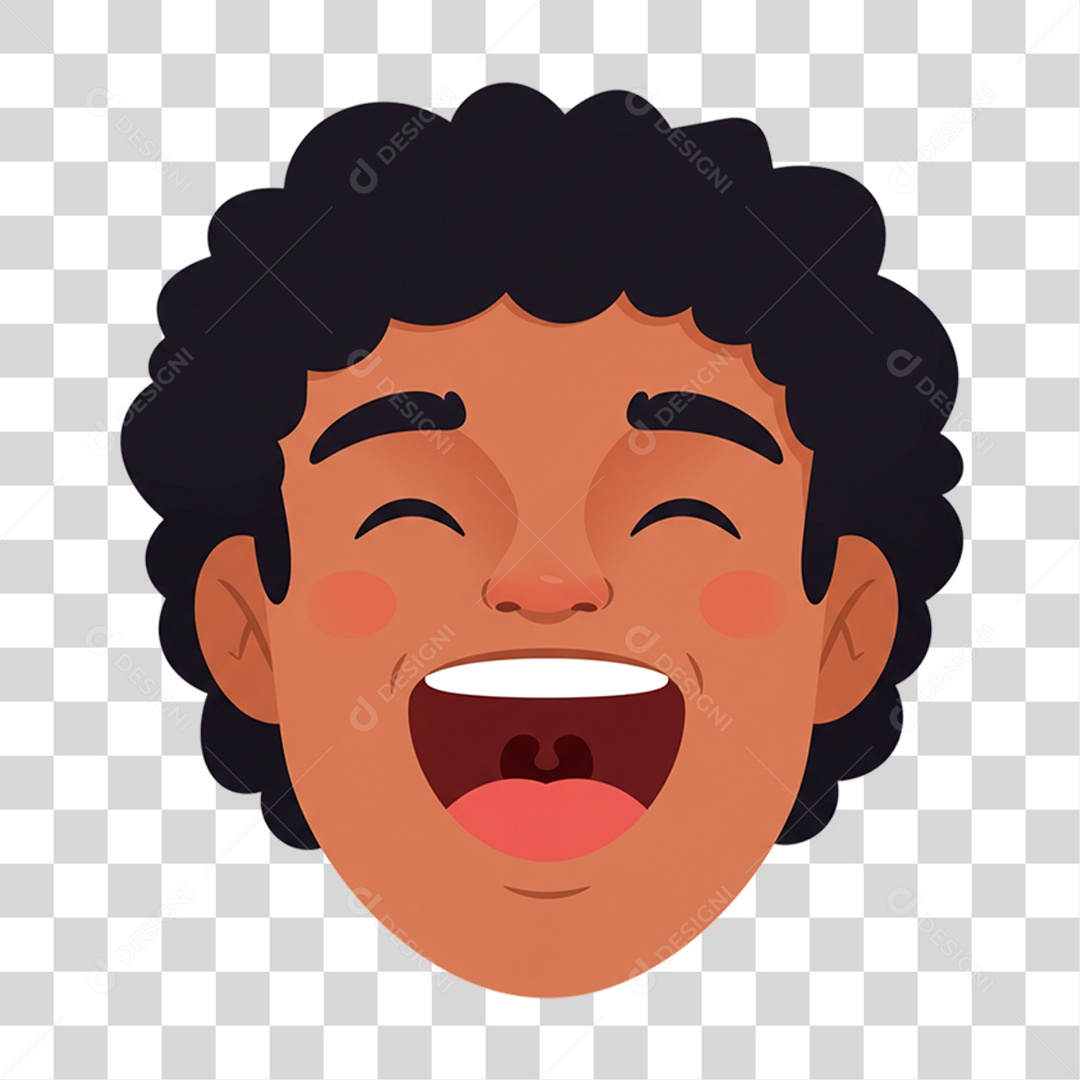 Caricatura Menino Feliz PNG Transparente