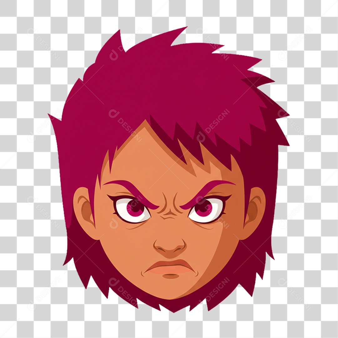 Caricatura Homem Zangado PNG Transparente