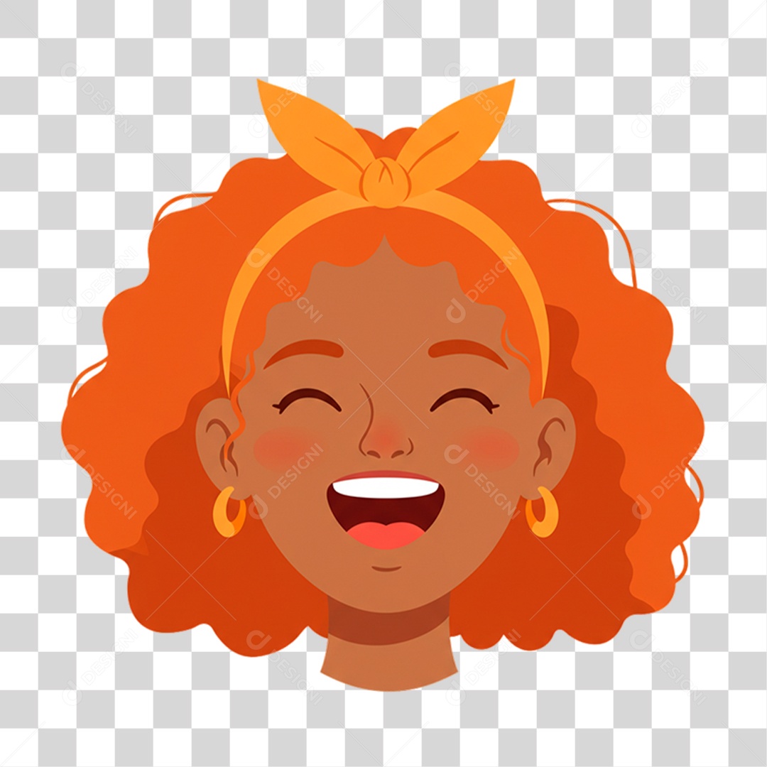 Caricatura Mulher Feliz PNG Transparente