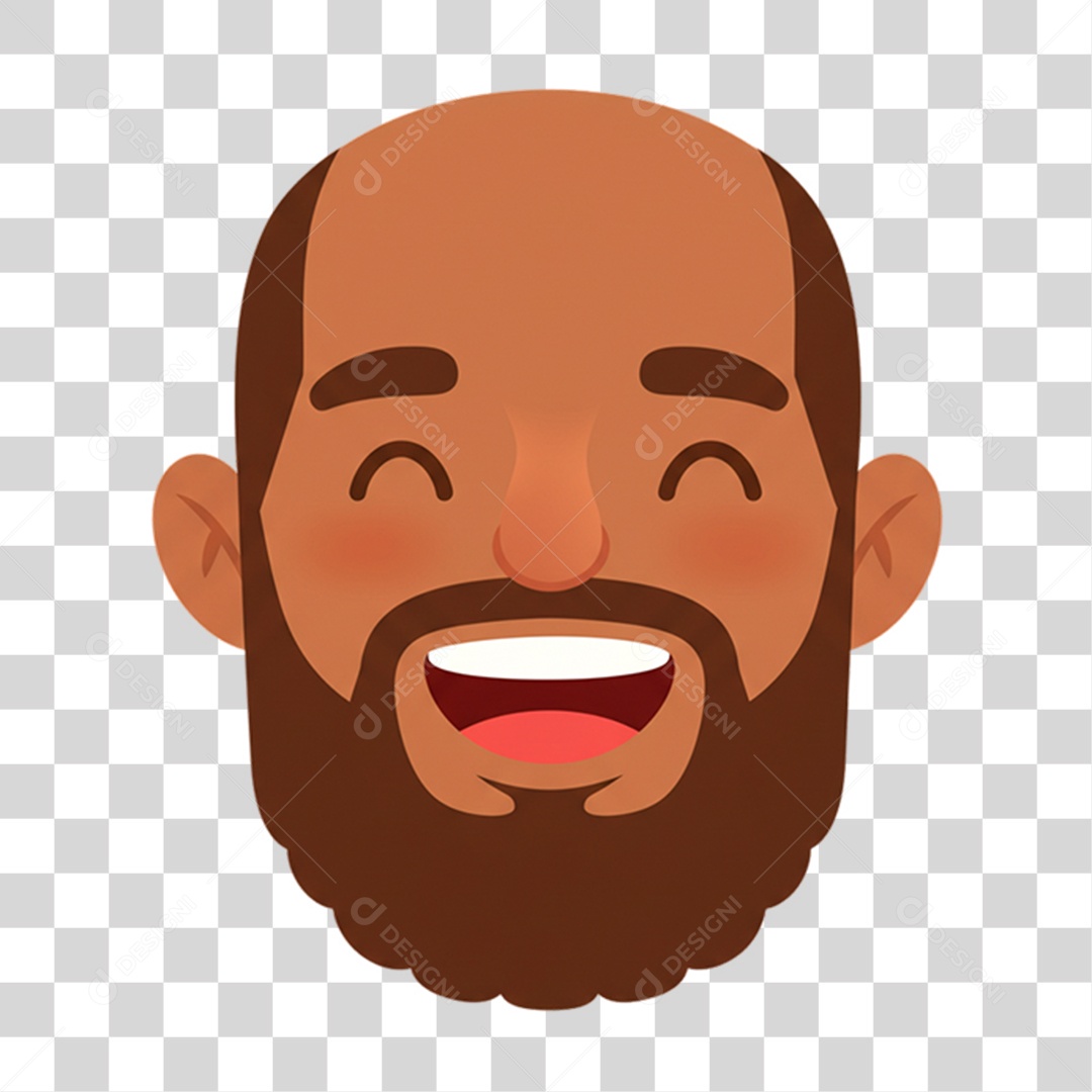 Caricatura Homem Feliz PNG Transparente
