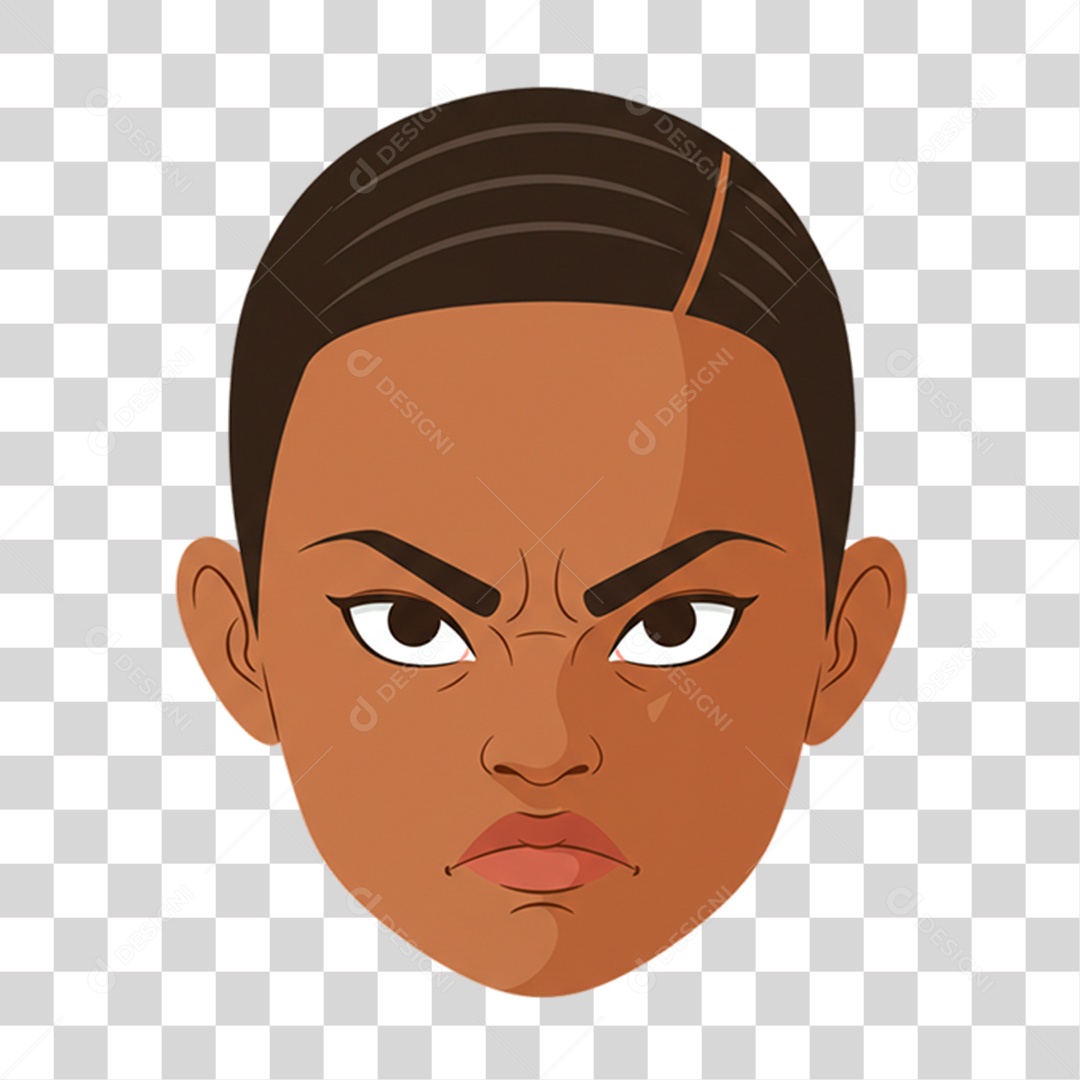 Caricatura Mulher Zangada PNG Transparente