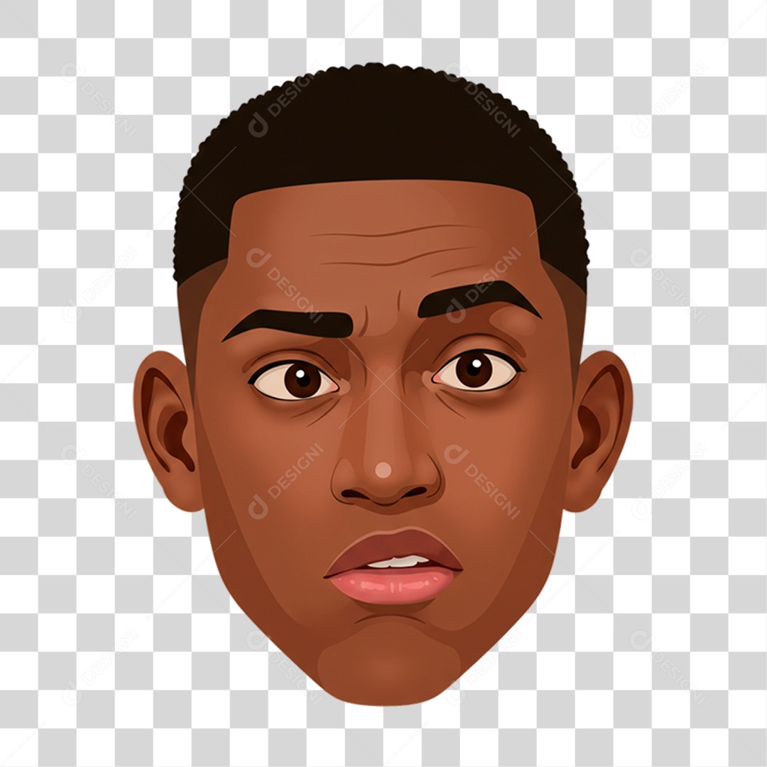 Caricatura Homem Surpreso PNG Transparente