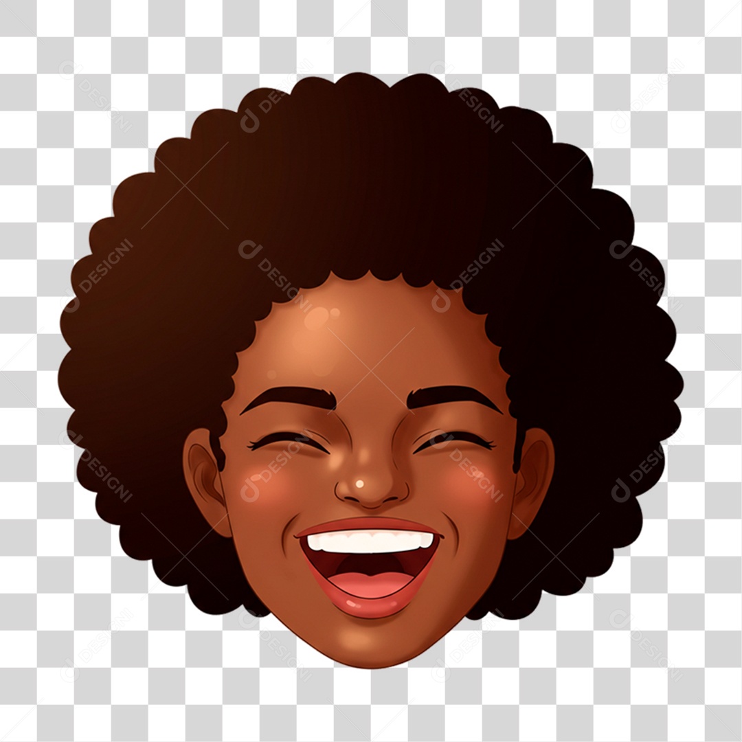 Caricatura Mulher Feliz PNG Transparente