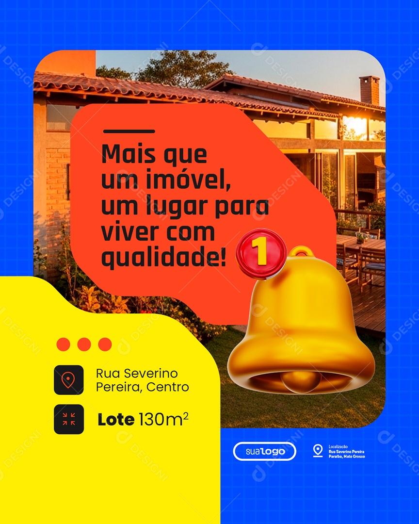 Imobiliária Mais Que Um Imóvel Social Media PSD Editável