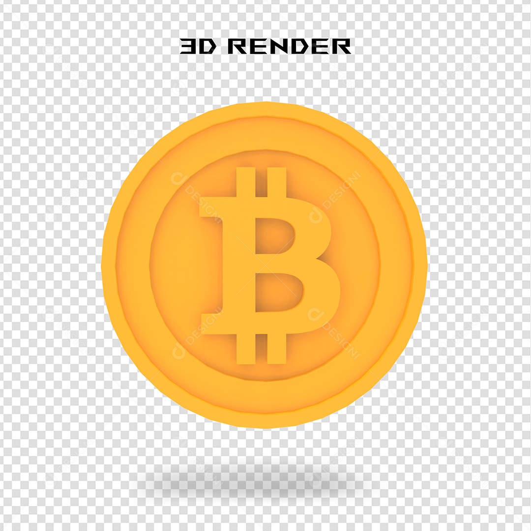 Cifrão Dourado Elemento 3D para Composição PSD