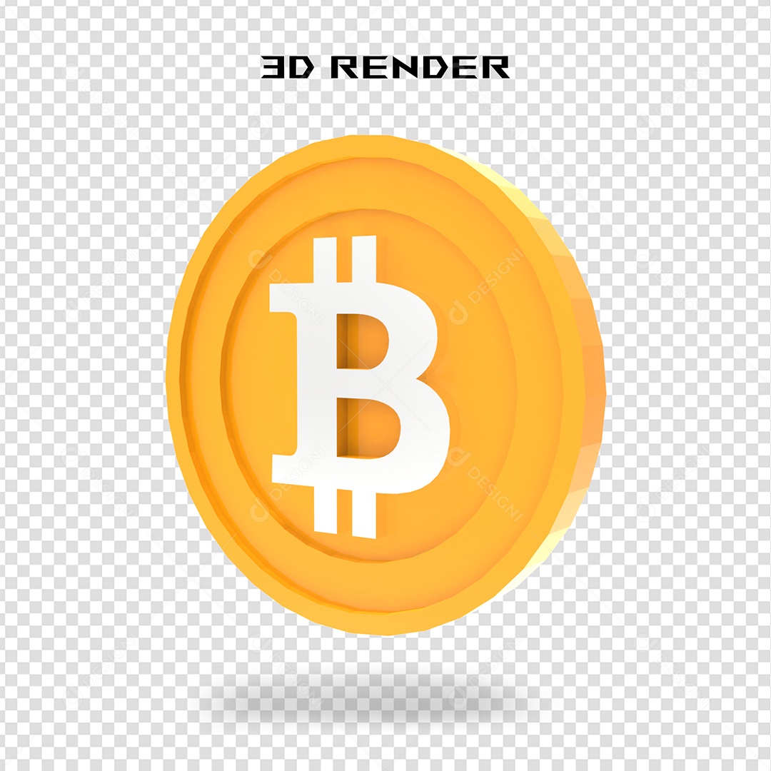 Cifrão Dourado Elemento 3D para Composição PSD