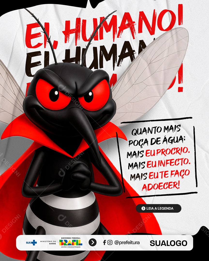 Campanha Contra a Dengue Social Media PSD Editável