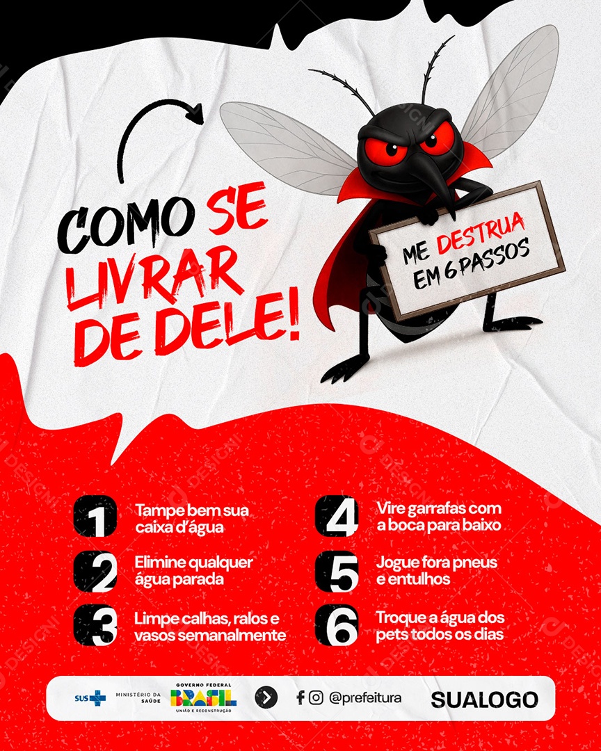 Campanha Contra a Dengue Social Media PSD Editável