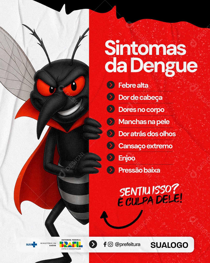 Campanha Contra a Dengue Social Media PSD Editável