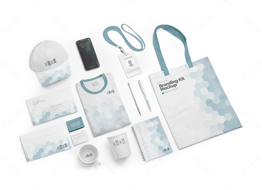 Crachá PSD Editável Mockup