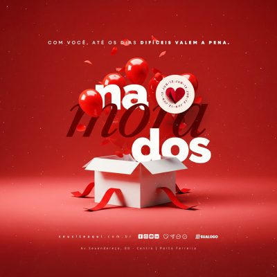 Dia dos Namorados 12 de Junho Social Media PSD Editável