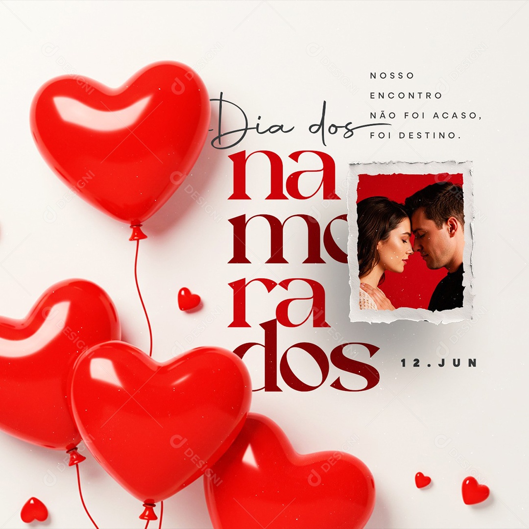 Dia dos Namorados 12 de Junho Social Media PSD Editável