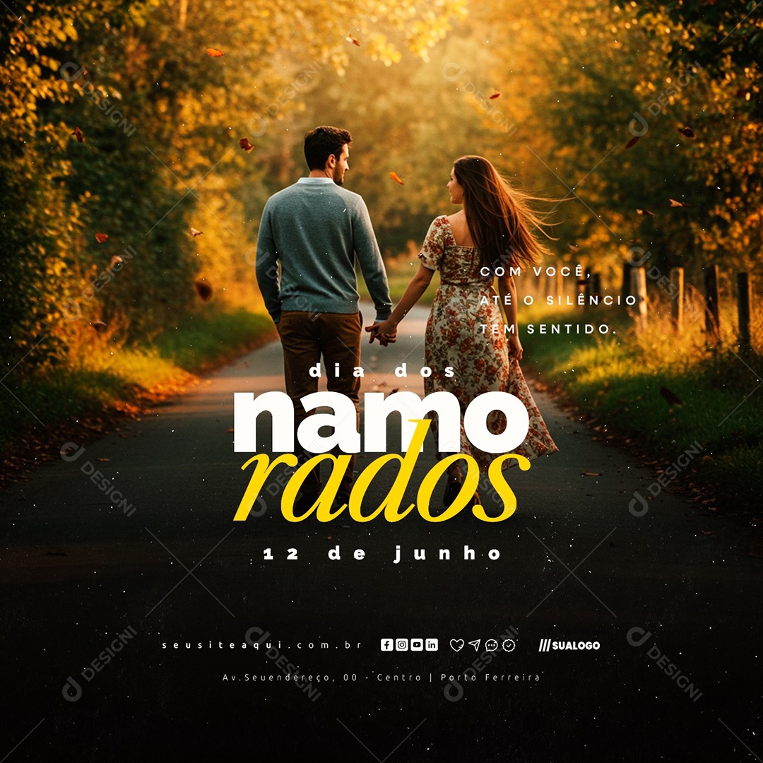 Dia dos Namorados 12 de Junho Social Media PSD Editável