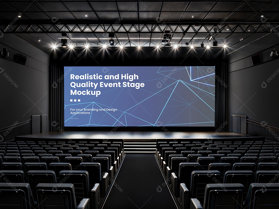 Mockup Espaço de Conferência PSD Editável