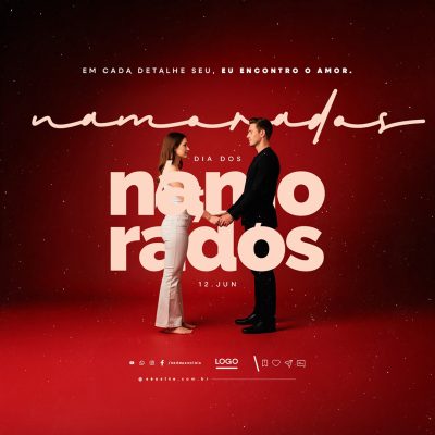 Dia dos Namorados 12 de Junho Social Media PSD Editável