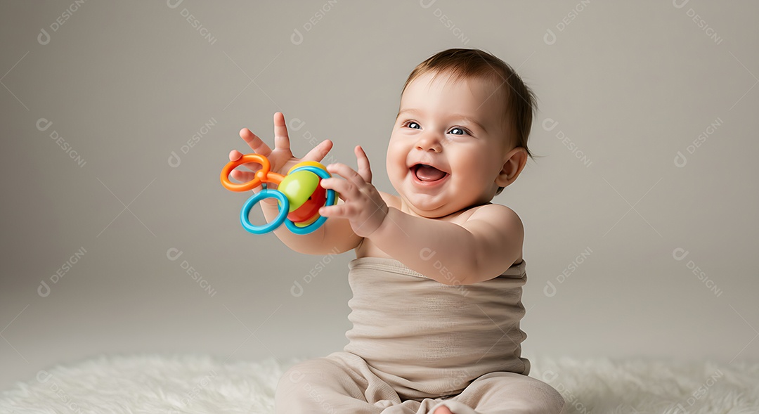 Linda menina criança sobre fundo isolado