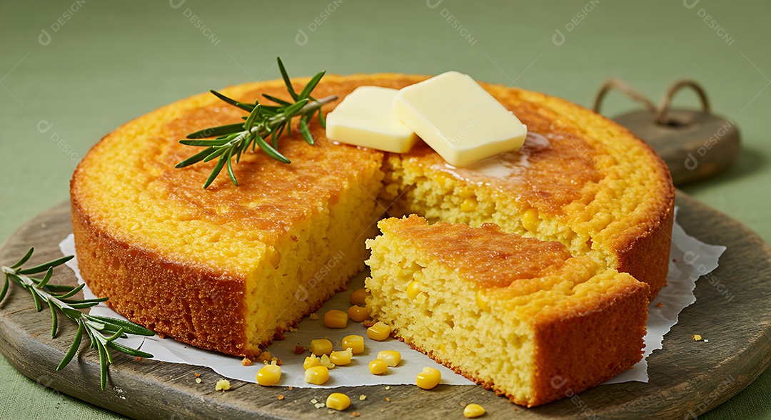 Bolo saboroso em uma mesa