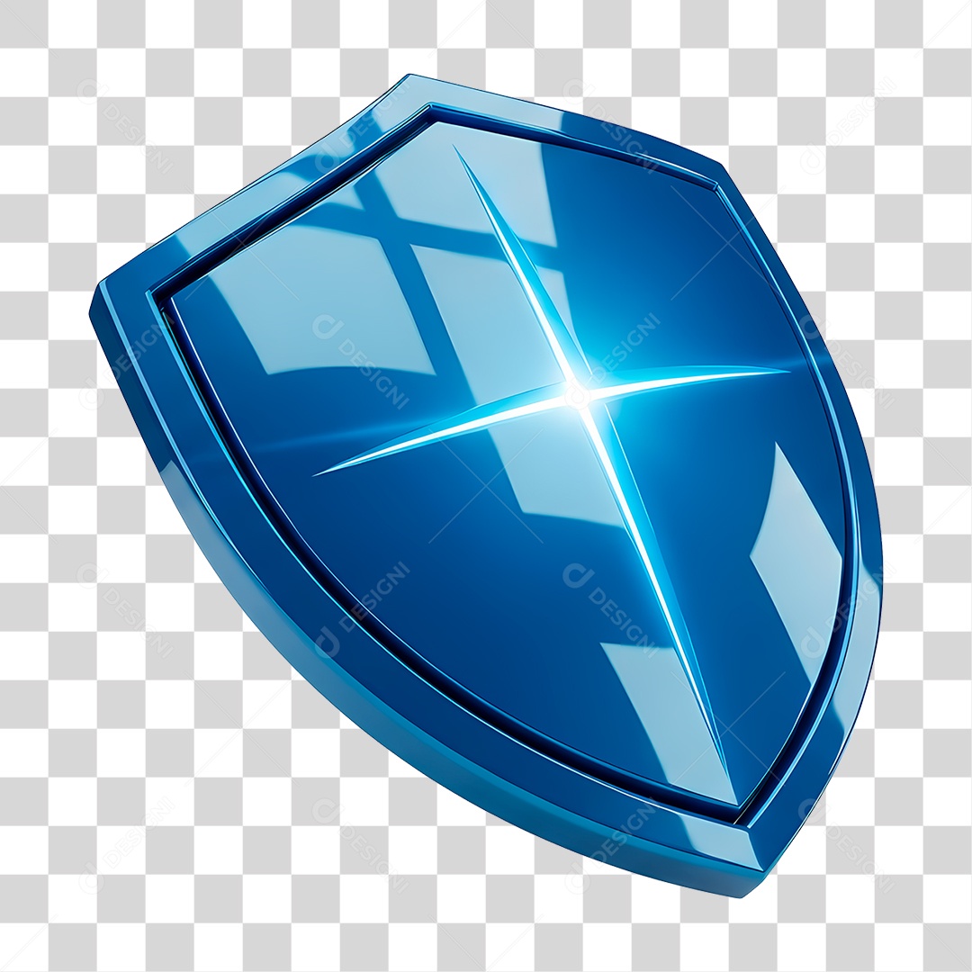 Escudo Azul PNG Transparente