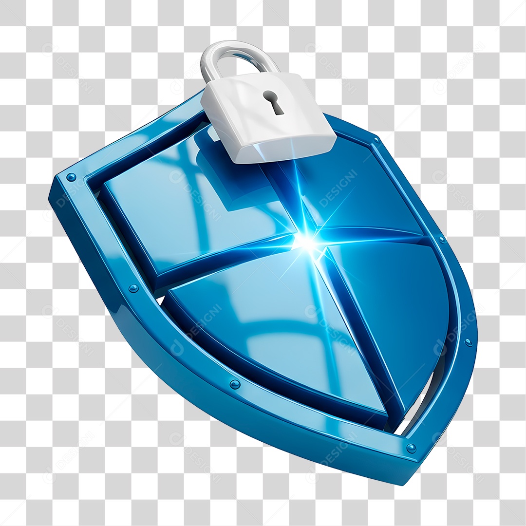 Escudo Azul PNG Transparente