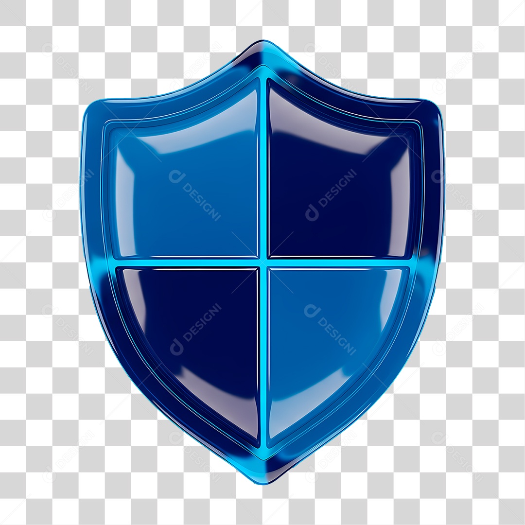 Escudo Azul PNG Transparente