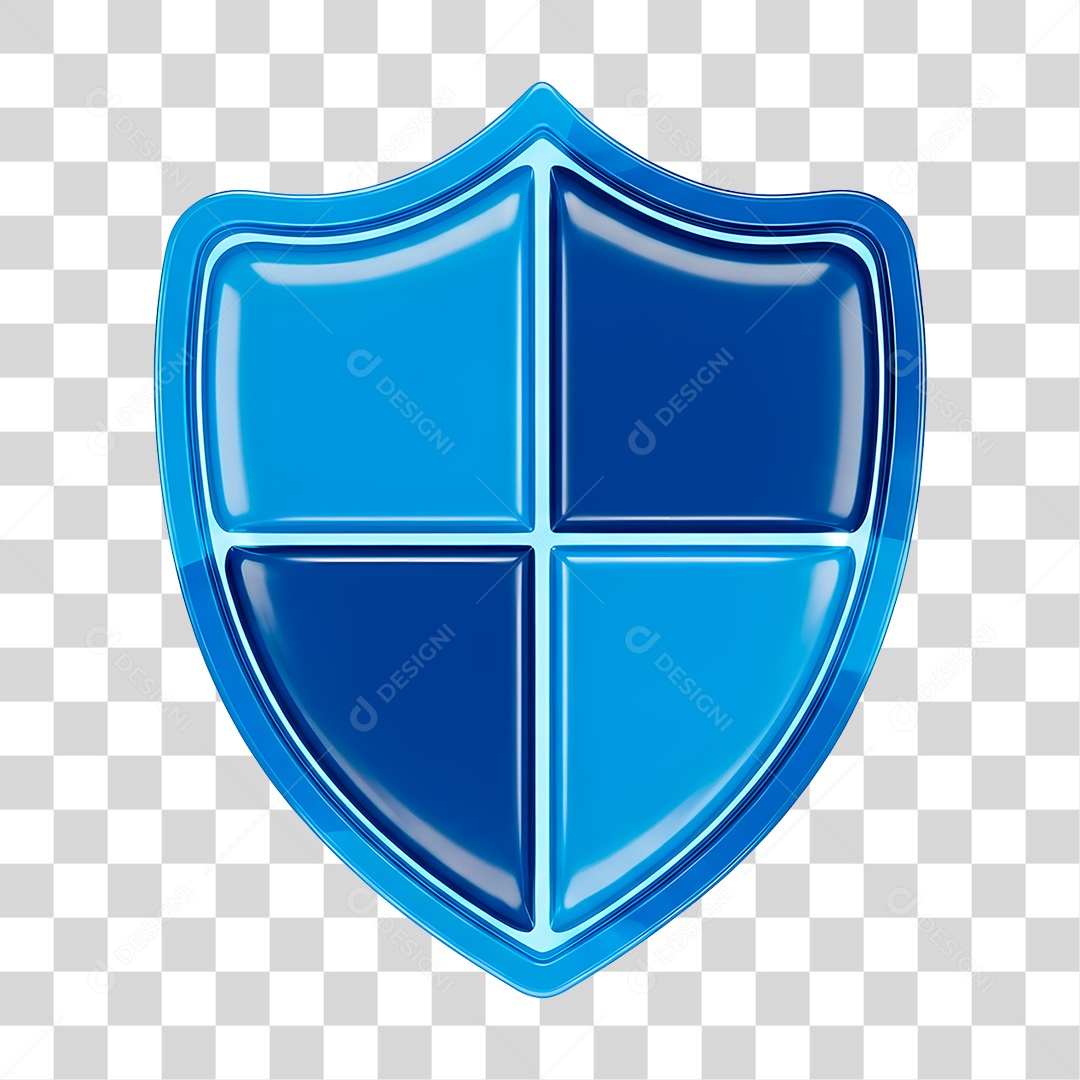 Escudo Azul PNG Transparente