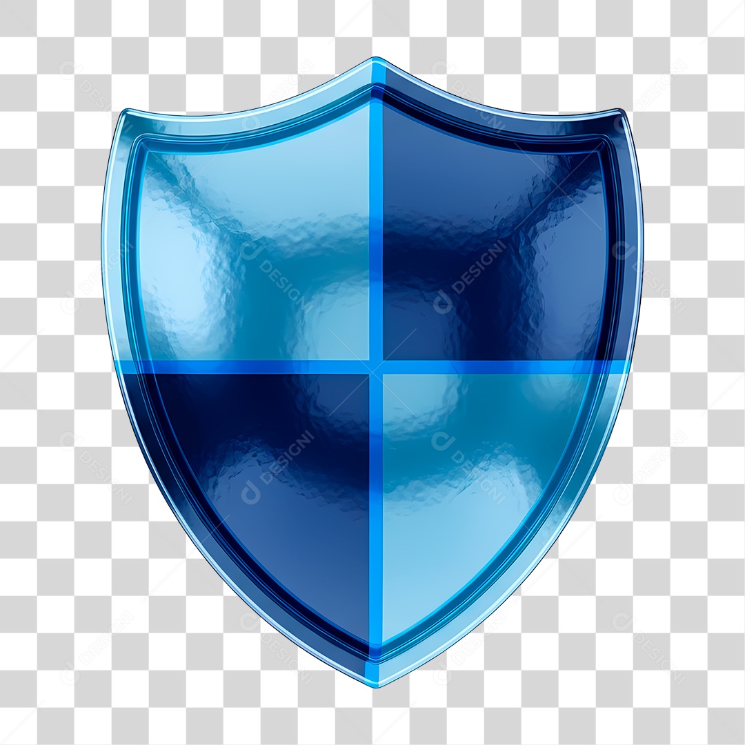 Escudo Azul PNG Transparente