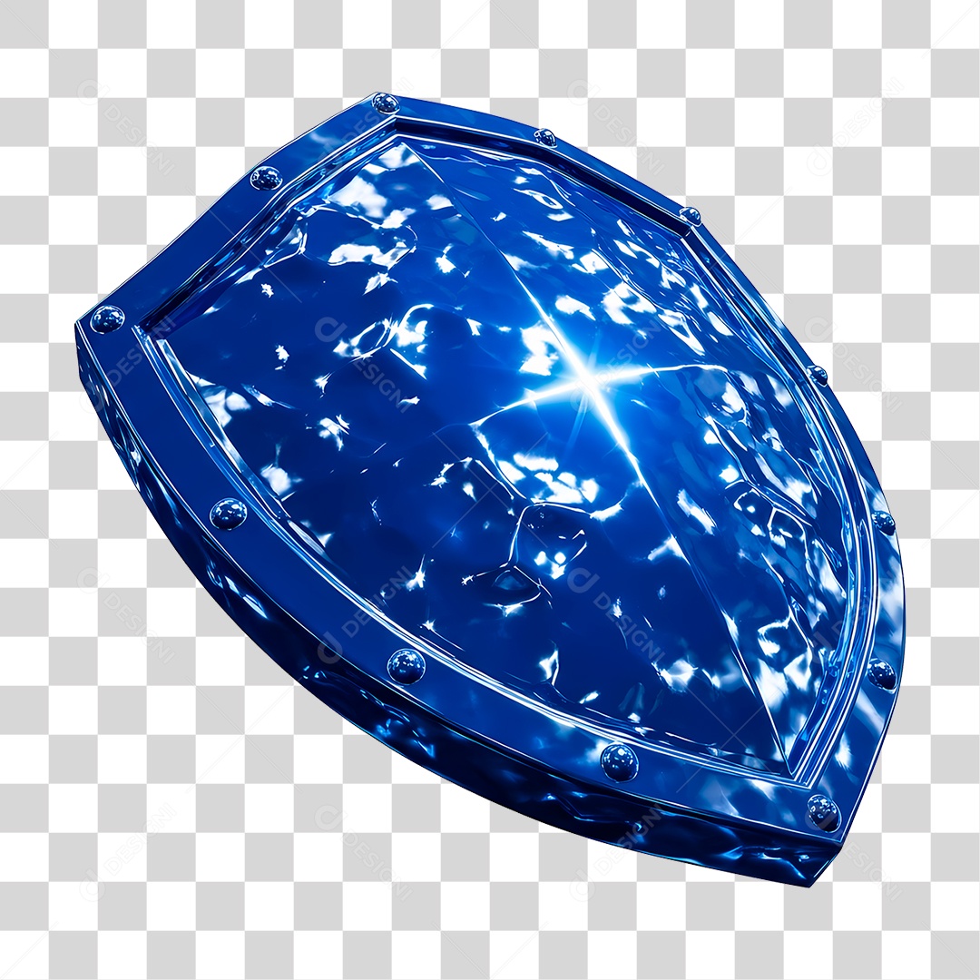 Escudo Azul PNG Transparente