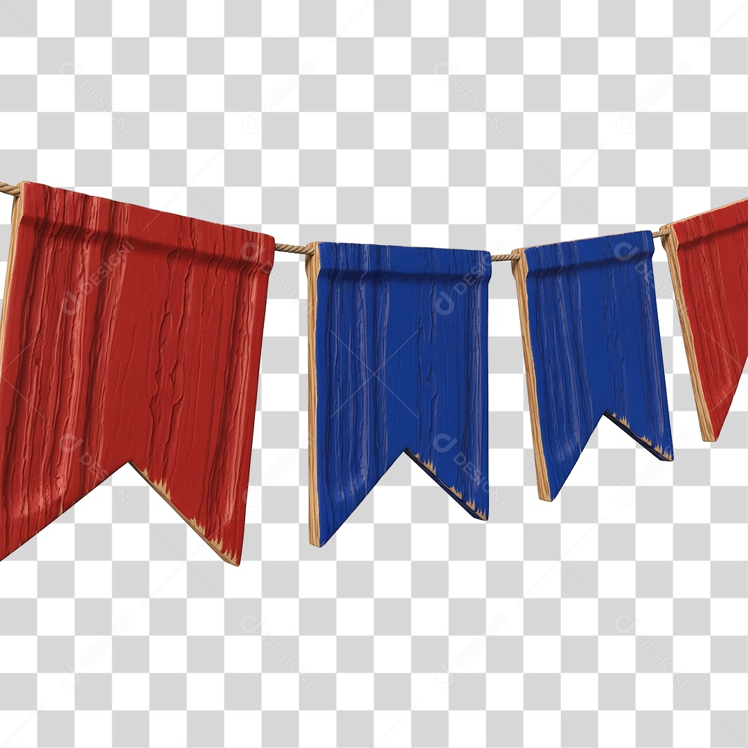 Bandeirolas Festa Junina PNG Transparente