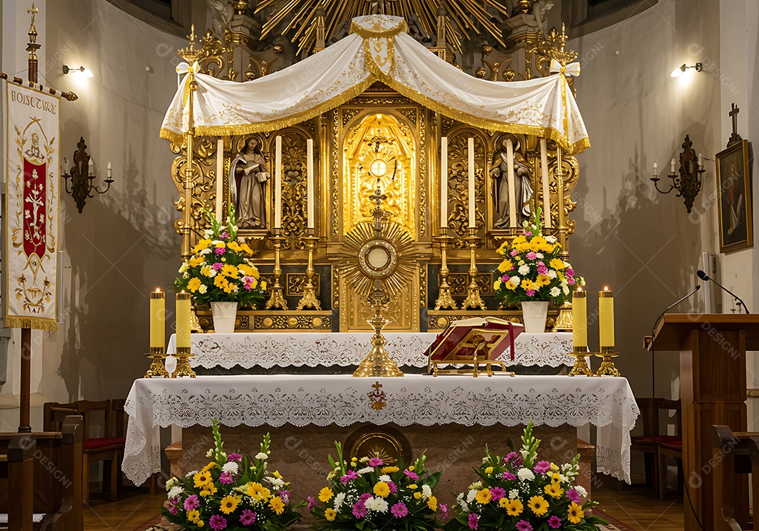 É um local de grande importância litúrgica, onde se realiza a celebração da Eucaristia