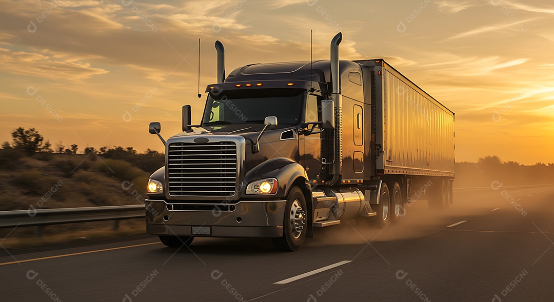 Imagem mostra um caminhão, que é um veículo