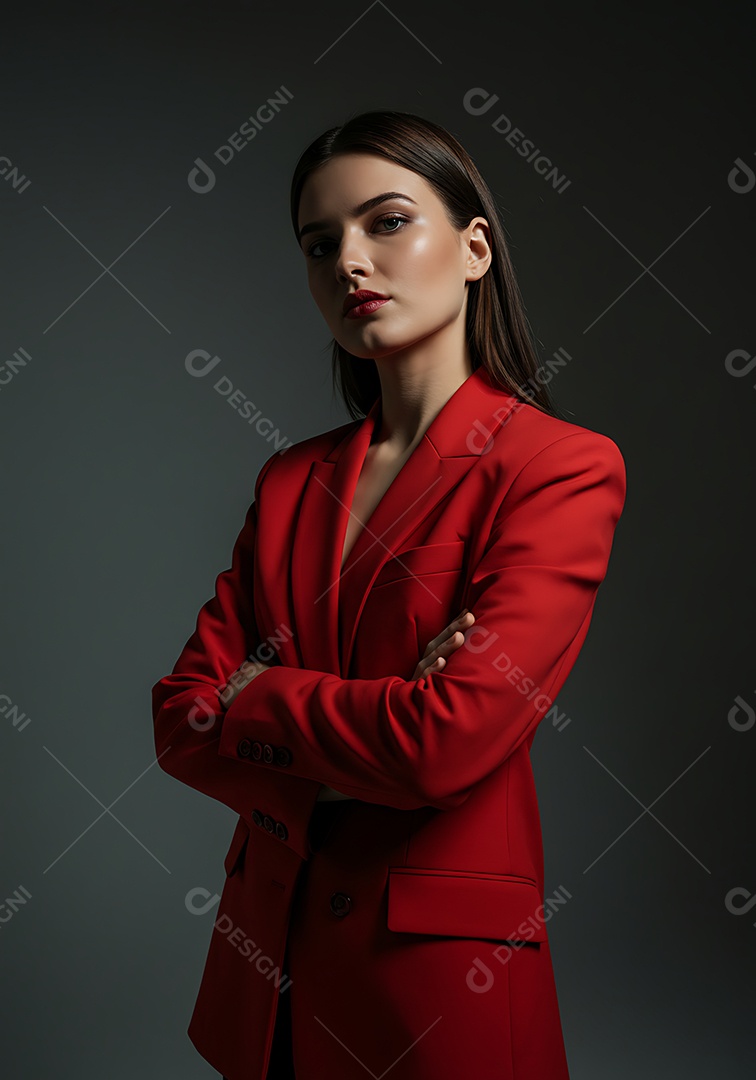 Linda mulher jovem sobre fundo isolado