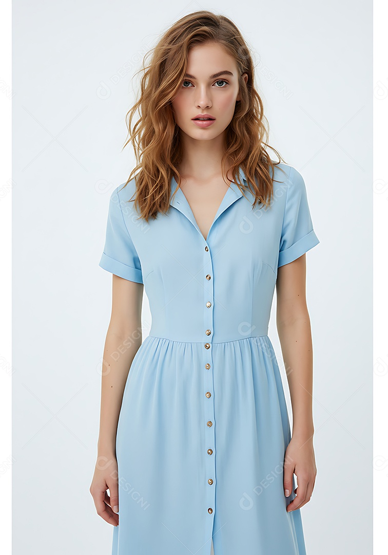 Linda mulher jovem sobre fundo isolado