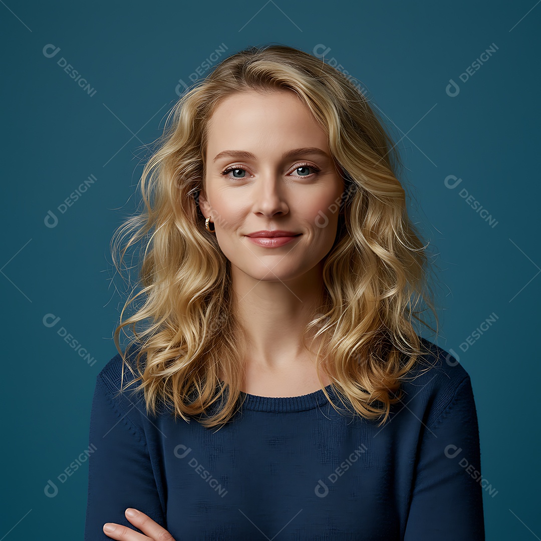 Linda mulher jovem sobre fundo isolado