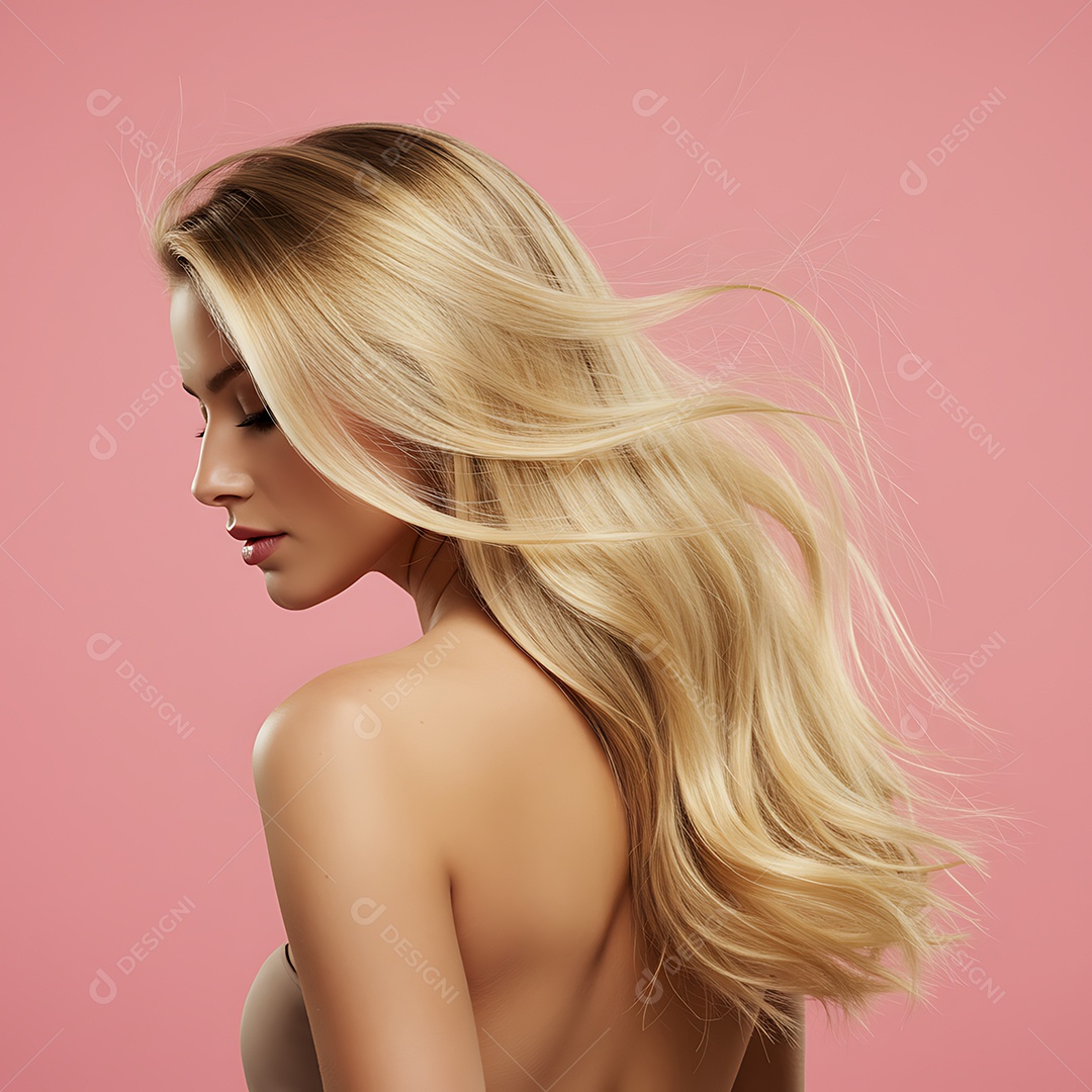 Linda mulher jovem sobre fundo isolado