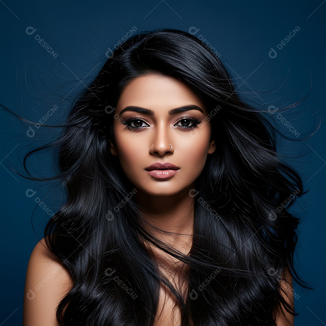 Linda mulher jovem sobre fundo isolado