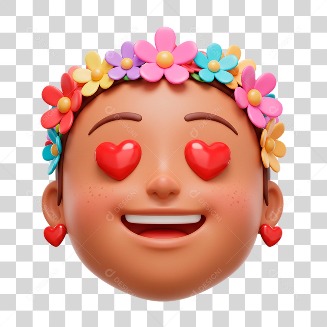 Emoji Coração PNG Transparente