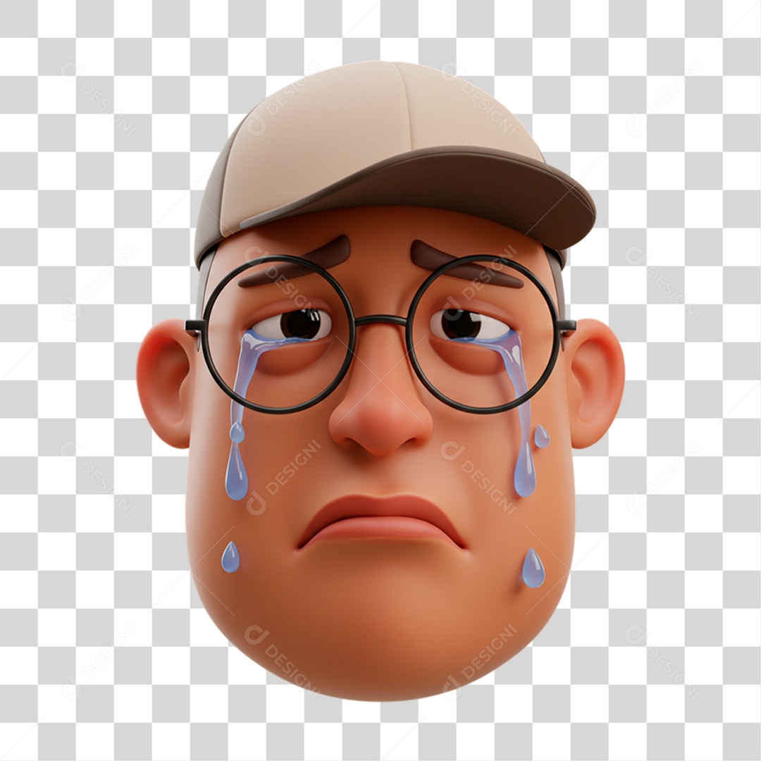Personagem Chorando PNG Transparente