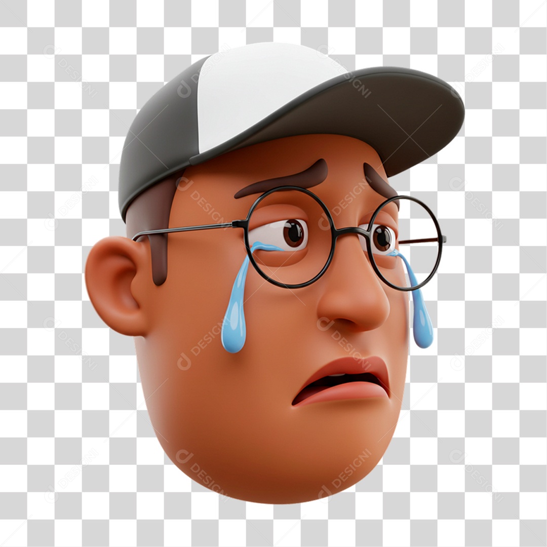 Personagem Chorando PNG Transparente