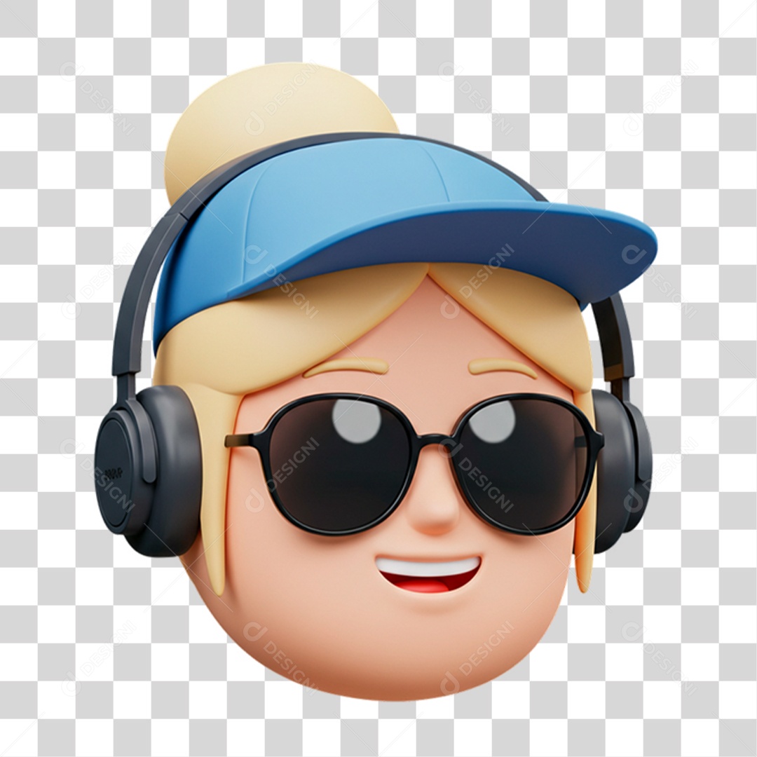 Personagem com Óculos PNG Transparente