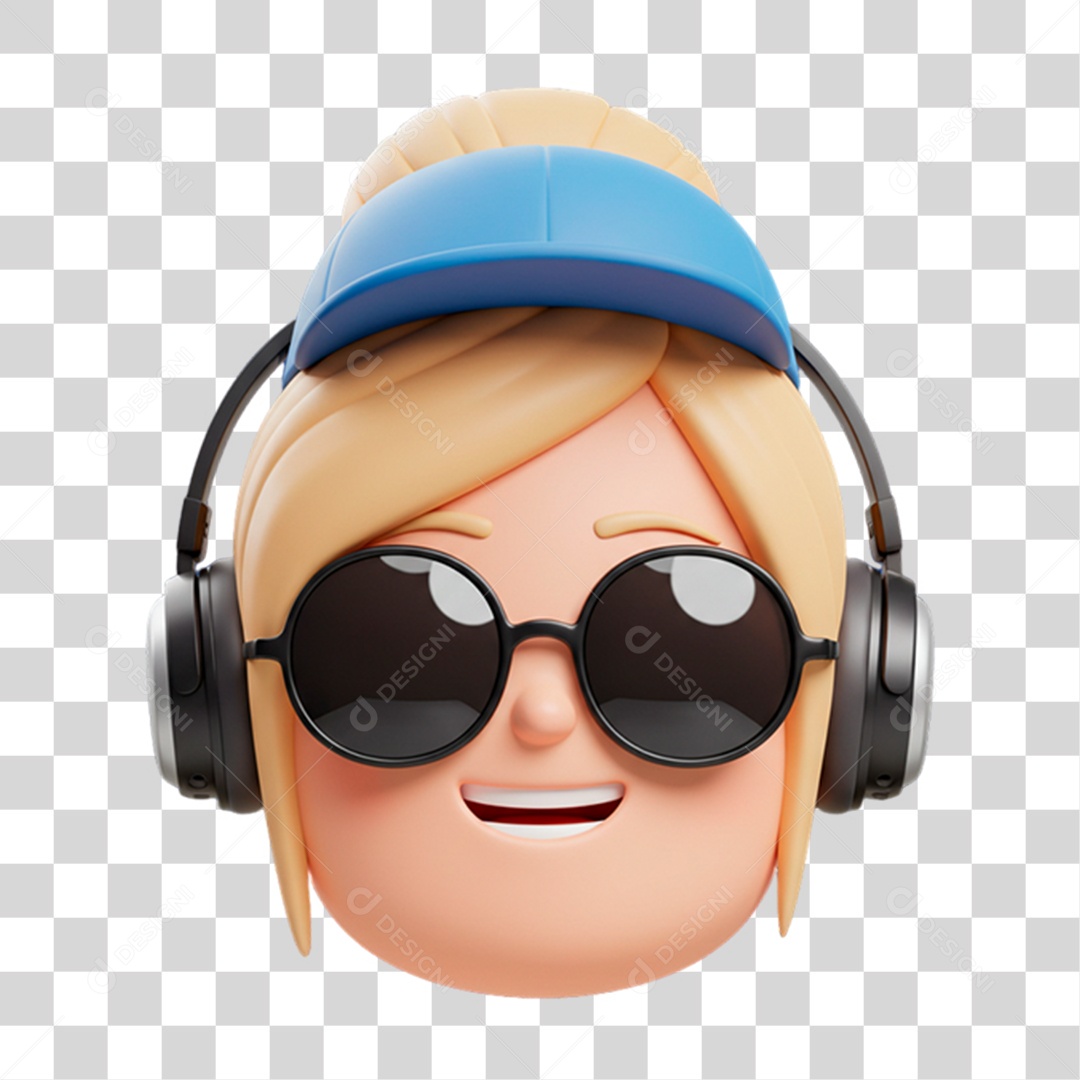 Personagem com Óculos PNG Transparente