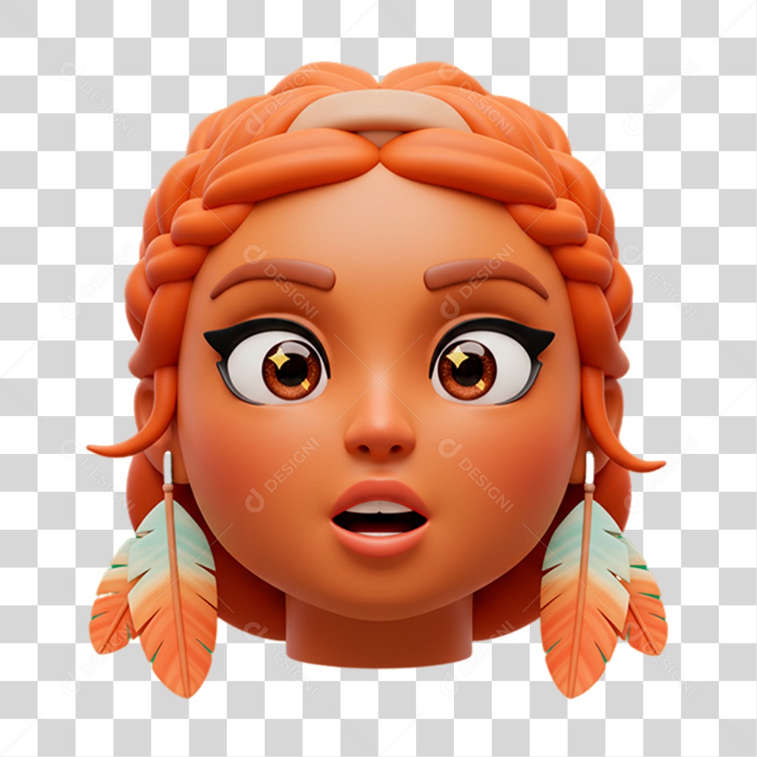 Personagem Assustada PNG Transparente